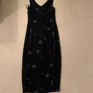 Black Floral Maxi Dress